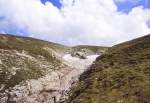 Schnee im Postăvarul-Massiv südlich von Brașov. Aufnahme: Juni 1990 (eingescanntes Dia).