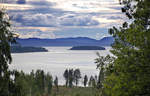 Blick auf den Siljan See vom Strängen in Tällberg.