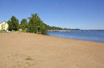 Der Strand am Evedalsbadet in Växjö.