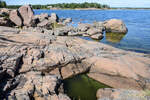 Schärenlandschaft östlich von Oskarshamn im schweidschen Småland. Aufnahme: 20. August 2025.