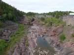 Trollhättan, leider an diesem Tag trockene Wasserfälle des Hajum Kraftwerk (19.06.2015)