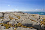 Felsenlandschaft auf der Insel Hållö om Bohusläner Schärenhof nördlich von Göteborg.