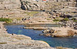 Felsenlandschaft auf der Insel Kleven im Bohusläner Schärenhof vor der Ortschaft Smögen.