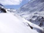 Blick vom Aufstieg zum Ntschen ins Unteralptal.