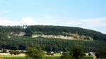 Langgezogenes Felsband mitten im Wald, oberhalb von Würenlingen, Kanton Aargau - 02.08.2014  