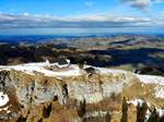 Die Ebenalp mit Blick über das Appenzellerland und den Bodensee; 17.01.2020