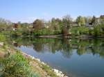 Fluss Aare bei Bren, Kanton Bern (18.04.2011)