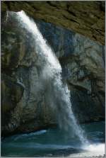 Der Wasserfall in der Aareschlucht.