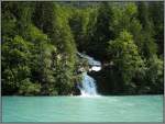 Der Giessbach mndet in den Brienzersee. (20.07.2010.)