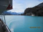 Mit dem Schiff auf dem Brienzersee von Interlaken nach Brienz 5.4.2010