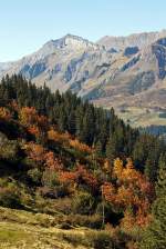 Mein erster Blick (aus dem Zug der WAB) auf das Schilthorn am 02.10.2011.