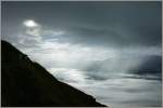 Regen zieht ber das Land,hier am Brienzer Rothorn.