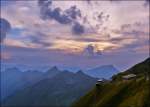 . Blaue Stunde am Brienzer Rothorn mit Blick in Richtung Westen. 27.09.2013 (Jeanny)