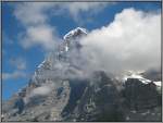 Blick auf den Eiger von der Kleinen Scheidegg aus. (24.07.2008)