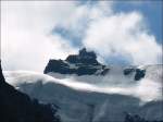 Die Sphinx am Jungfraujoch (3573 m) von der Kleinen Scheidegg aus gesehen am 30.07.08.