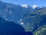 Der Ausblick aufs Lauterbrunnertal sowie Jungfrau Gebiet am 5.9.20 von der Schynigen Platte aus.