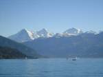 Eiger, Mnch und Jungfrau am 3. Oktober 2010 vom Thunersee aus