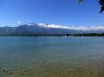 Blick vom Nordufer bei Thun ber den Thunersee, Mai 2015