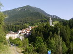Tiefencastel in der Region Albula/Alvra im Kanton Graubünden aus westlicher Blickrichtung gesehen; 08.06.2014
