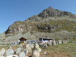 Panzersperren von ca. 1940 am Julierpass (2.284 m) zwischen Bivio und Silvaplana; Kanton Graubünden, Schweiz; 09.06.2014
