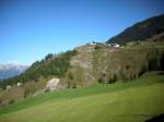 Blick auf Latsch oberhalb Bergn aus dem Zug richtung Preda