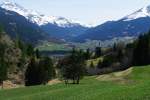 Oberhalbstein Tal bei Salouf Richtung Julierpass (10.04.2011)