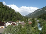 Blick in das Tal der Albula Richtung Filisur; Tiefencastel, 08.06.2014  