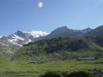 Unterwegs mit der Bernina Bahn am 10.07.2008 von St. Moritz nach Tirano.