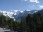 Unterwegs mit der Bernina Bahn von St.