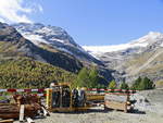 10. Oktober 2019, Blick vom Bahnhof Alp Grüm in die Landschaft.