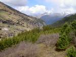 Valsertal, Ausblick von der Staumauer des Zerveila Stausees (01.05.2011)