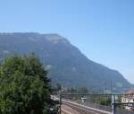 Die Königin der Berge vom Bahnhof der Rigi-Bahn in Arth-Goldau aus gesehen am 04.08.07.