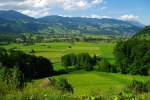 Ausblick auf Giswil, Sarnertal (01.08.2010)