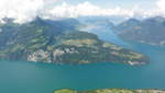 Aussicht vom Fronalpstock auf den Vierwaldstättersee. 10.06.2018.