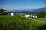 Ausblick auf das Rheintal bei Buchs, Kanton St.