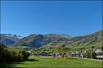 Aus der Matterhorn Gotthard Bahn hat man eine schne Aussicht auf den Furkapass. 16.09.2012 (Hans)