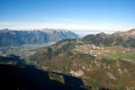 Blick vom Le Chamossaire ber Leysin ins Chablais und zum Genfersee; 19.10.2013