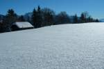 Les Pliades im Dezember 2007: Tagsber strahlt die tiefstehende Sonne in den Schnee, nachts fllt Reif, das Resultat: eine funkelnde Glitzerschneetraumlandschaft.