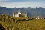 Das Chteau d'Aigle in Herbststimmung.