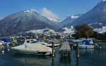 Winterstimmung im Hafen von Villeneuve   (10.02.2012)