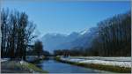 Am Grand Canal beim Naturschutzgebiet Grangettes.