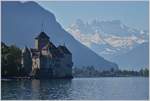 Das Château de Chillon und der noch mit reichlich Schnee bedeckte Dents-de-Midi.
(30.04.2017)