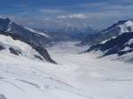 Aletschgletscher vom Jungfraujoch (3454 m) aus gesehen, 11.