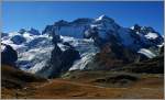 Der Weg vom Gornergrat hinab fhrt an mehreren Gletschern vorbei.
(04.10.2011)