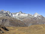 Blick in Richtung der Station Riffelberg an der Gornergratbahn am 14.