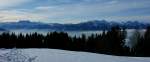 Bergpanorama. Blick vom Les Pleiades auf den Dents-de-Midi und den Grammont.
(20.01.2010)