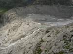 Der Ausfluss aus dem Rhnegletscher am 11.07.2008.