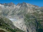 Rhonegletscher und Belvedre am Furkapass.