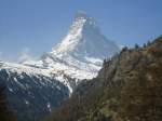 Das Matterhorn bei Zermatt am 22.