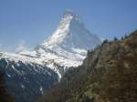 Das Matterhorn bei Zermatt am 22. April 2011